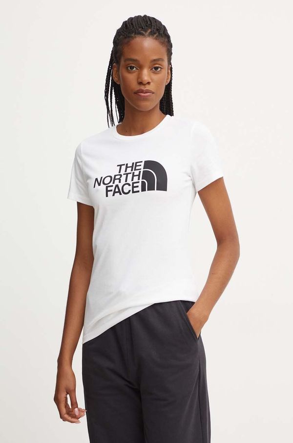 The North Face Pamučna majica The North Face Easy Tee za žene, boja: bijela, NF0A8A6DFN41