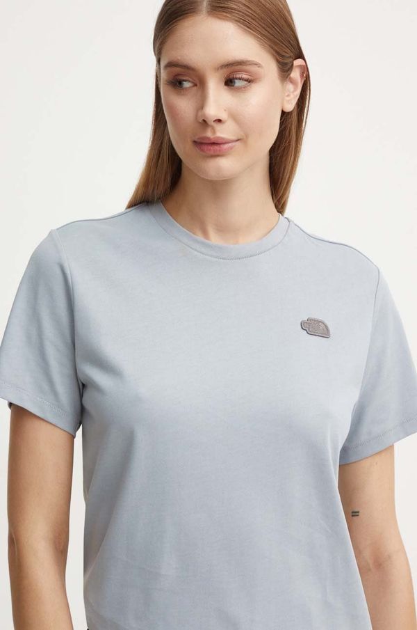 The North Face Pamučna majica The North Face Natural Dye S/S Tee za žene, boja: siva, NF0A89CB9OW1