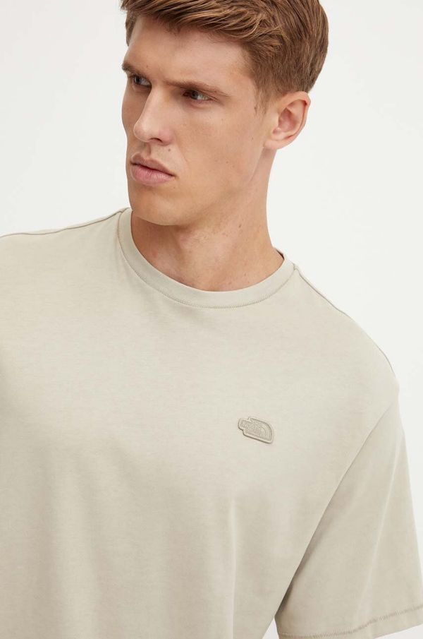 The North Face Pamučna majica The North Face Natural Dye Tee za muškarce, boja: bež, s tiskom, NF0A89CX9OX1