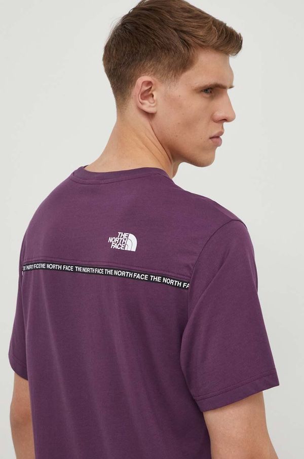 The North Face Pamučna majica The North Face za muškarce, boja: ljubičasta, s tiskom, NF0A87DDV6V1