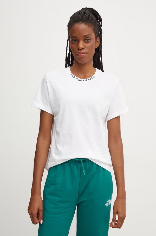 The North Face Pamučna majica The North Face Zumu S/S Tee za žene, boja: bijela, NF0A87DJFN41