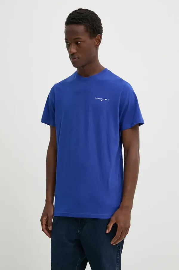 Tommy Jeans Pamučna majica Tommy Jeans za muškarce, s tiskom, DM0DM18555