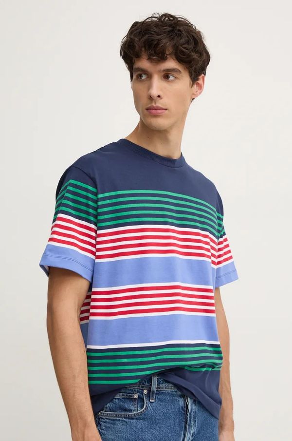 United Colors of Benetton Pamučna majica United Colors of Benetton za muškarce, boja: tamno plava, s uzorkom, 38Y3U109J