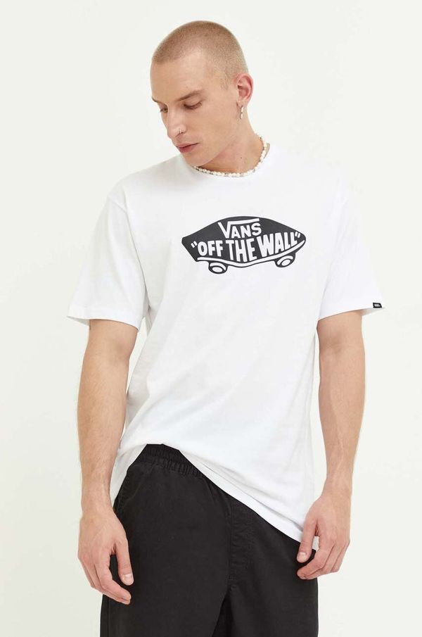 Vans Pamučna majica Vans boja: bijela, s tiskom