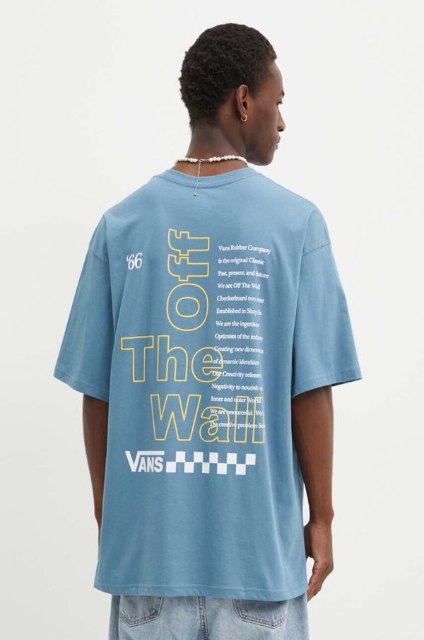 Vans Pamučna majica Vans za muškarce, s tiskom, VN000HFTJCN1