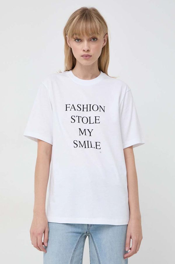 Victoria Beckham Pamučna majica Victoria Beckham boja: bijela, 1322JTS004130A