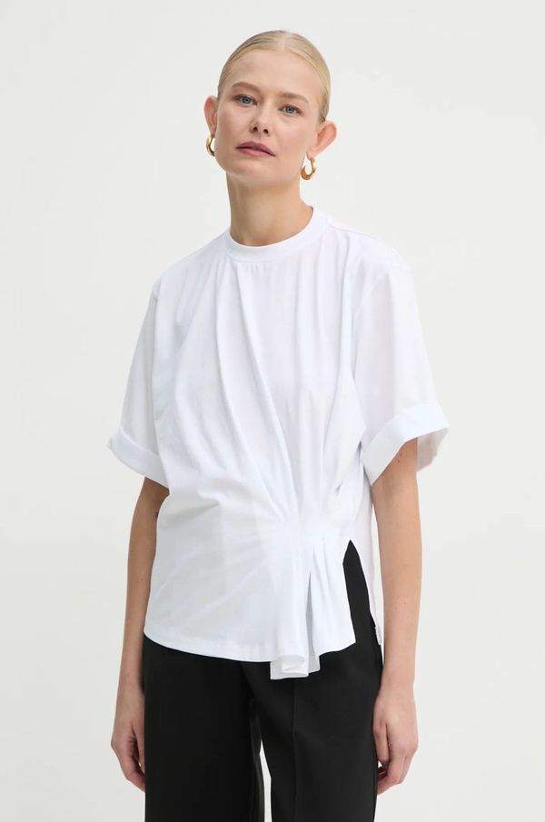 Victoria Beckham Pamučna majica Victoria Beckham za žene, boja: bijela, 1125JTS006052A