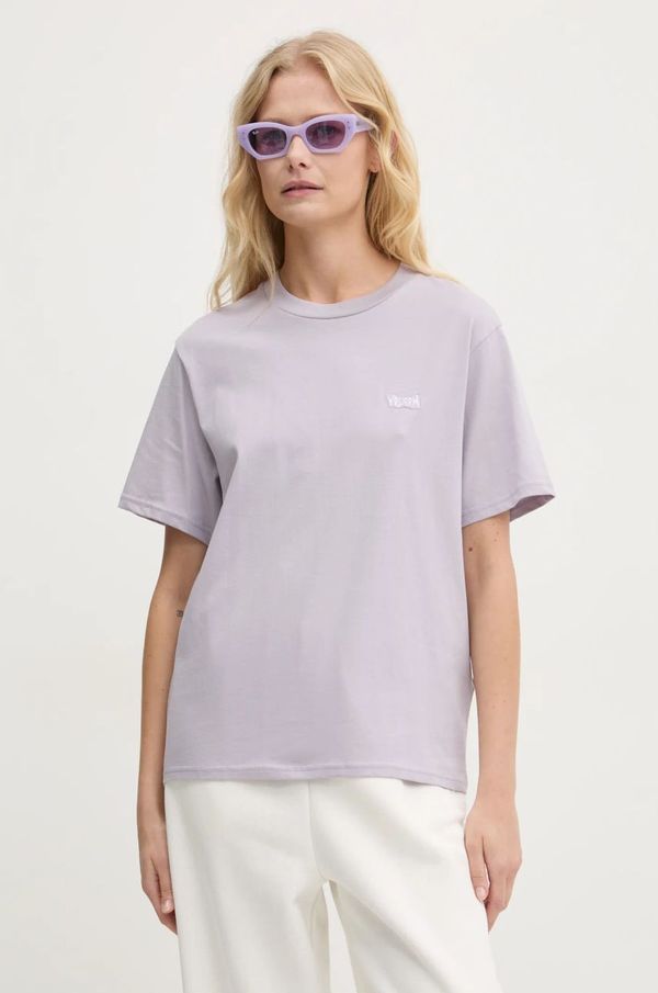 Volcom Pamučna majica Volcom za žene, boja: ljubičasta, B3532409