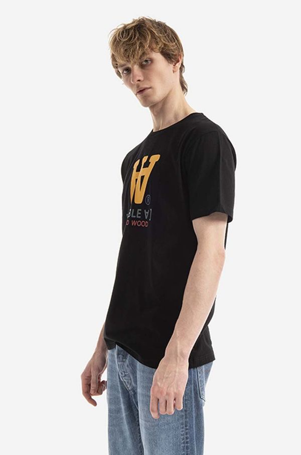 Wood Wood Pamučna majica Wood Wood Ace Typo T-shirt boja: crna, s tiskom, 10285700.2222-WHITE