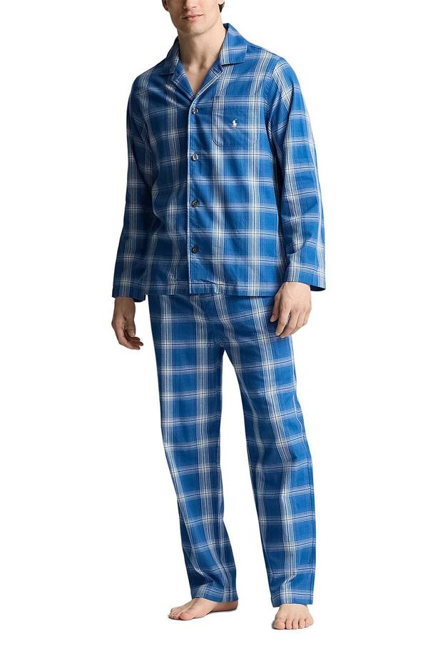 Polo Ralph Lauren Pamučna pidžama Polo Ralph Lauren boja: crvena, s uzorkom
