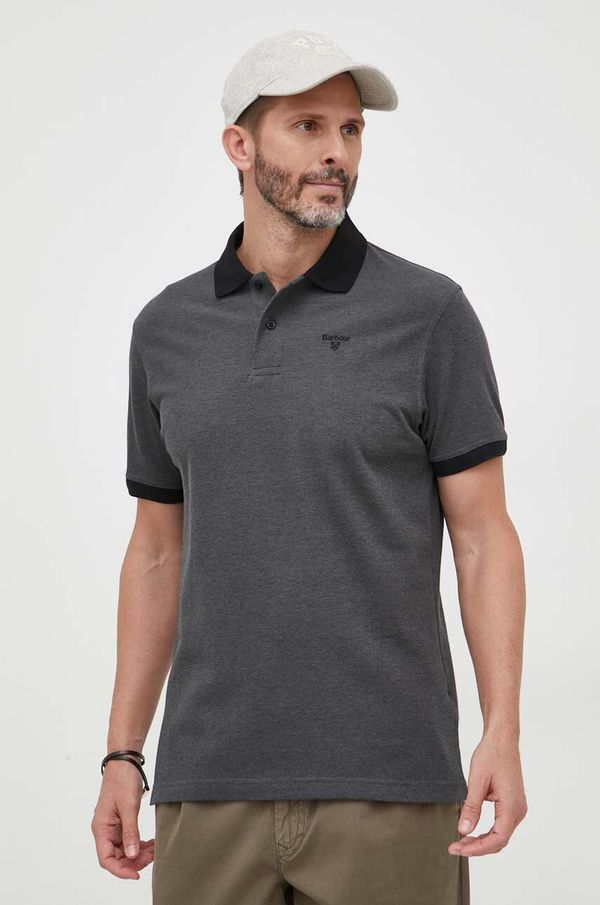 Barbour Pamučna polo majica Barbour boja: crna, bez uzorka