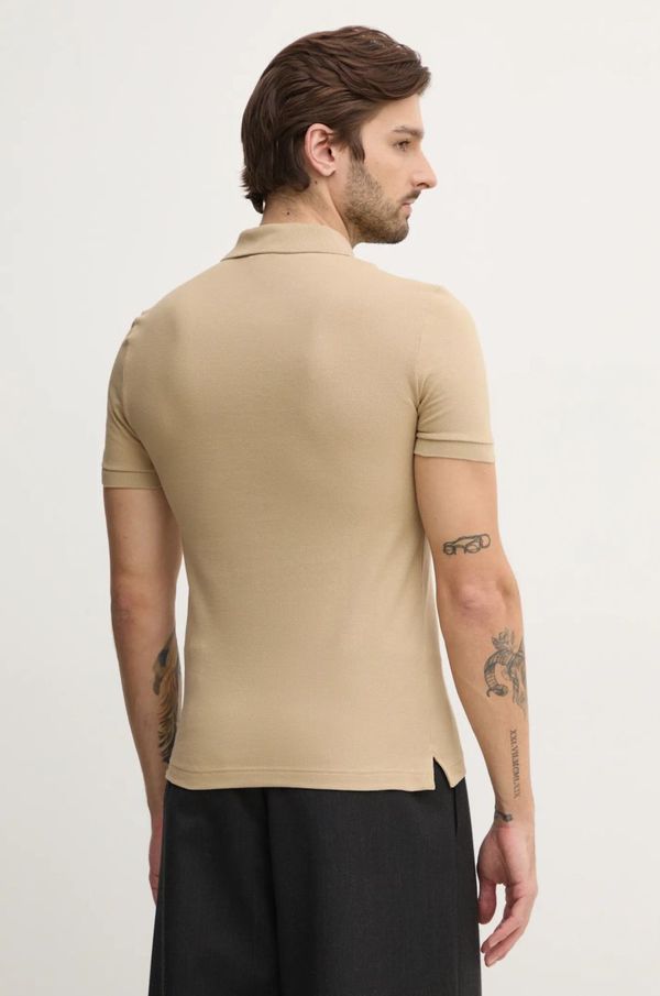 Lacoste Pamučna polo majica Lacoste Koszulka Lacoste Pique Polo Shirt PH4012 02S boja: bež, bez uzorka, PH4012