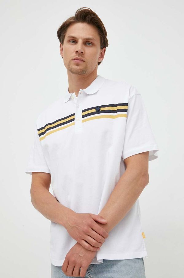 Pepe Jeans Pamučna polo majica Pepe Jeans boja: bijela, s tiskom