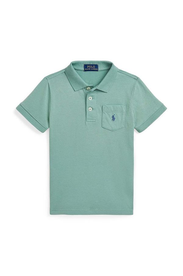 Polo Ralph Lauren Pamučna polo majica Polo Ralph Lauren boja: zelena, bez uzorka, 322942065002