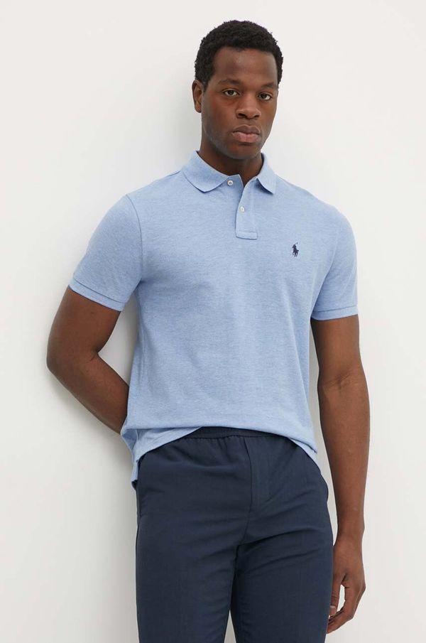 Polo Ralph Lauren Pamučna polo majica Polo Ralph Lauren melanž, 710666998