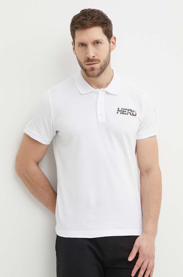 Rossignol Pamučna polo majica Rossignol HERO boja: bijela, s tiskom, RLMMY05