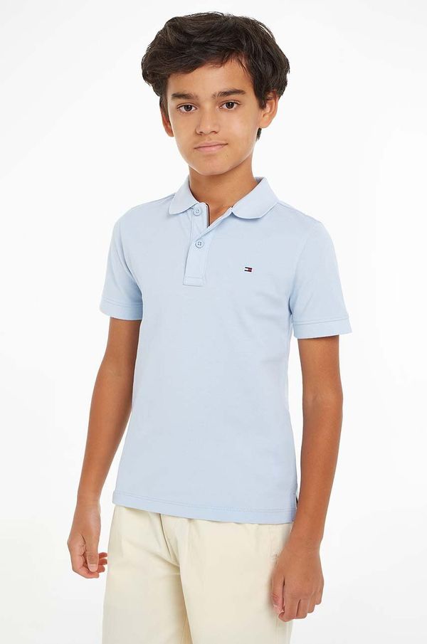 Tommy Hilfiger Pamučna polo majica Tommy Hilfiger bez uzorka