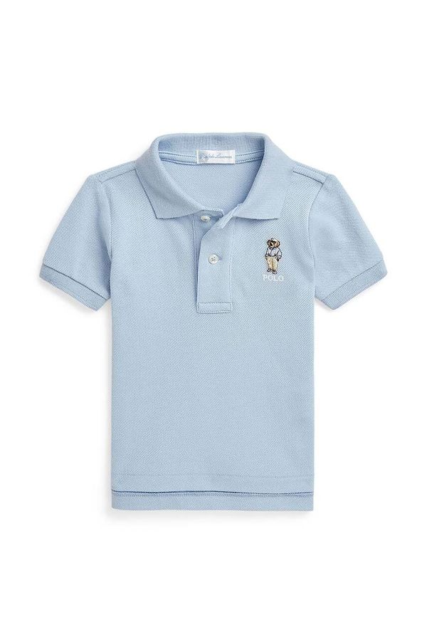 Polo Ralph Lauren Pamučna polo majica za bebe Polo Ralph Lauren bez uzorka, 320853788011