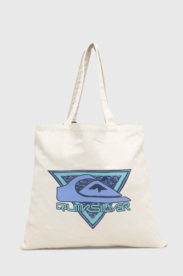Quiksilver Pamučna torba Quiksilver boja: bež