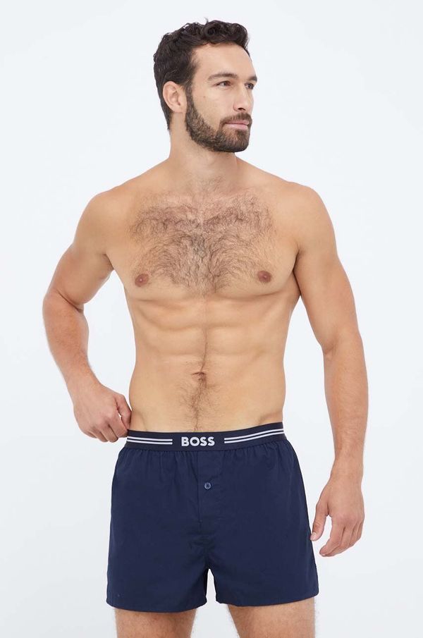 Boss Pamučne bokserice BOSS 3-pack boja: tamno plava
