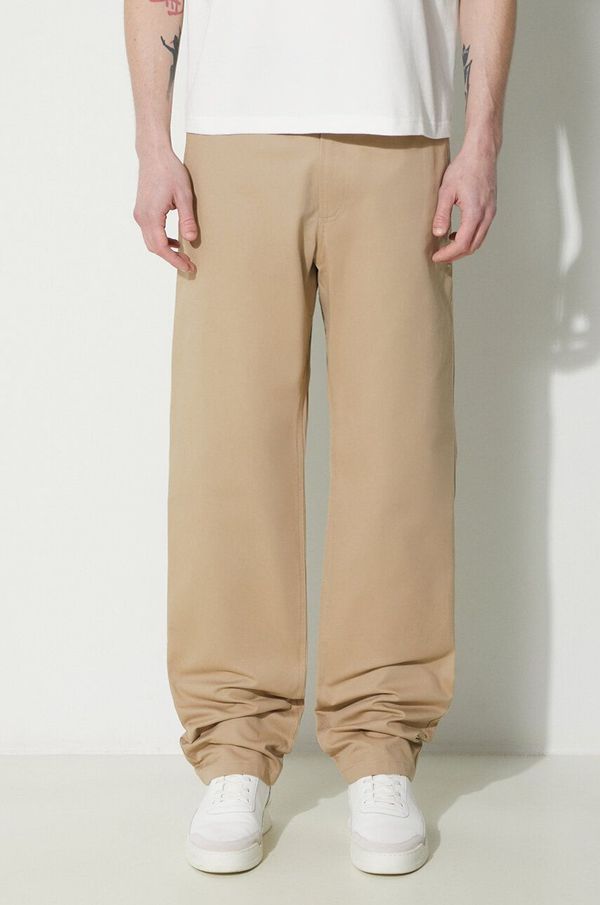 A.P.C. Pamučne hlače A.P.C. Pantalon Chuck boja: bež, ravni kroj, COGEW.H08408.BAA