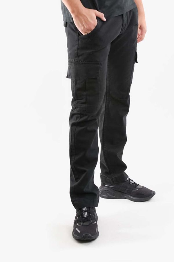 Alpha Industries Pamučne hlače Alpha Industries Agent Pant boja: crna, cargo kroj, 158205.03-black
