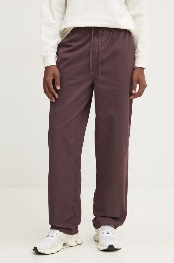 Billabong Pamučne hlače Billabong Larry Twill Pant boja: ljubičasta, ravni kroj, ABYNP00186