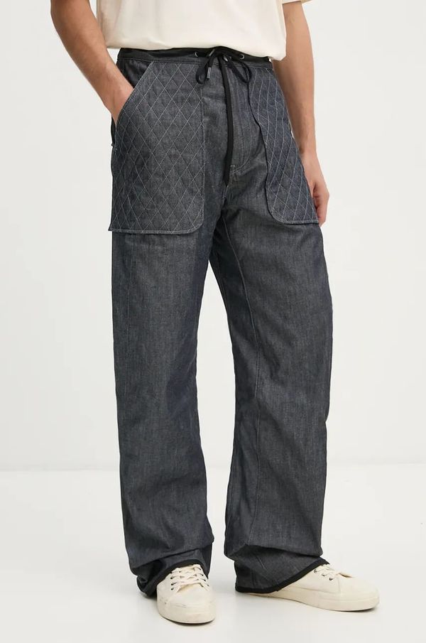 G-Star Raw Pamučne hlače G-Star Raw boja: tamno plava, ravni kroj, D25352-D539