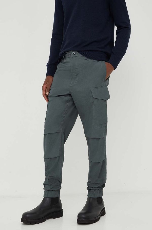 G-Star Raw Pamučne hlače G-Star Raw boja: zelena, cargo kroj