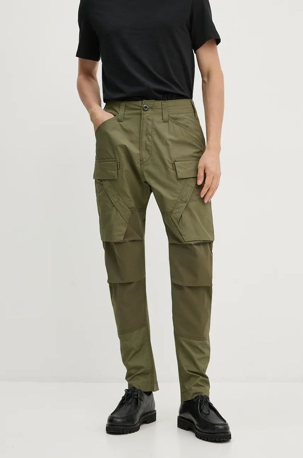 G-Star Raw Pamučne hlače G-Star Raw boja: zelena, uski kroj, D25185-C973