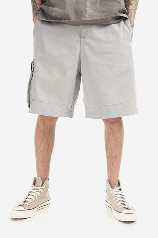 A-COLD-WALL* Pamučne kratke hlače A-COLD-WALL* Density Shorts boja: siva, ACWMB108.-LIGHTGREY
