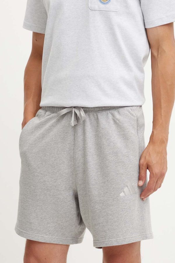 adidas Pamučne kratke hlače adidas All SZN boja: siva, melanž, IY4152