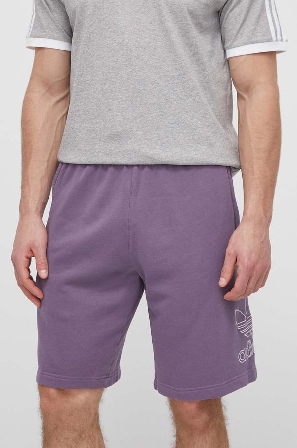 adidas Originals Pamučne kratke hlače adidas Originals boja: ljubičasta, IR8003