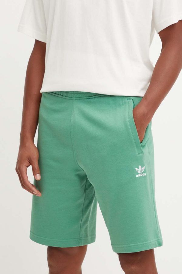 adidas Originals Pamučne kratke hlače adidas Originals boja: zelena, IY8519