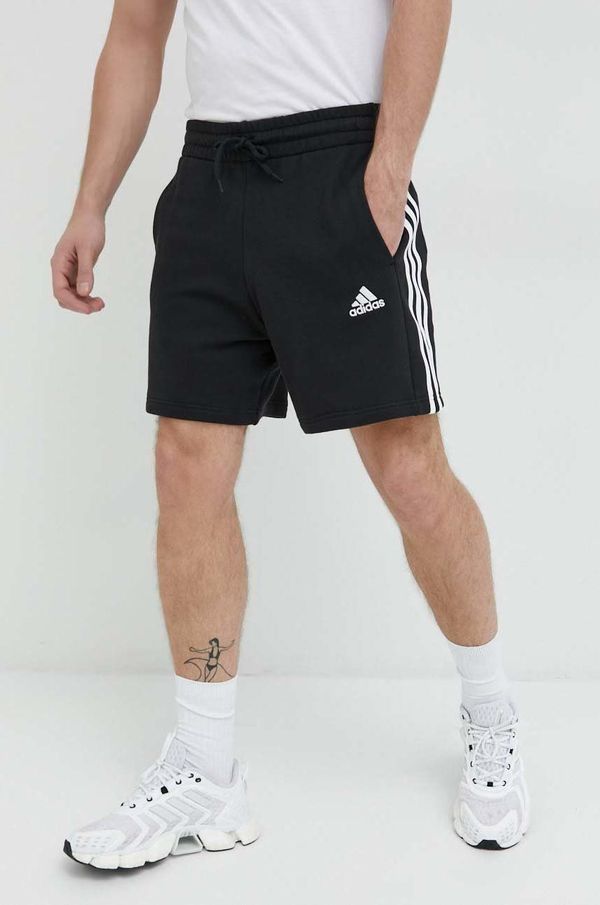 adidas Pamučne kratke hlače adidas za muškarce, boja: crna