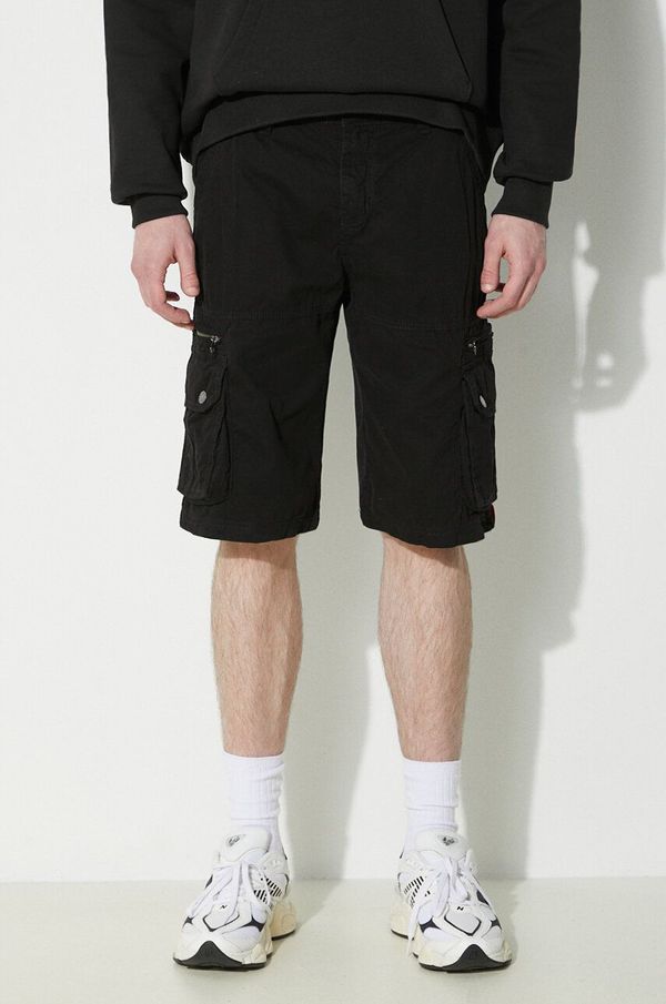 Alpha Industries Pamučne kratke hlače Alpha Industries boja: crna, 136250
