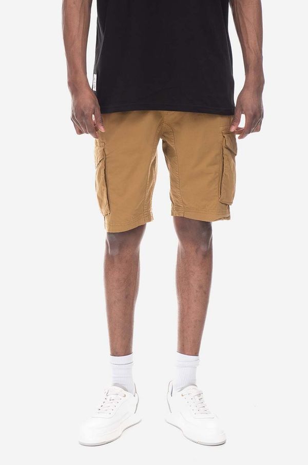 Alpha Industries Pamučne kratke hlače Alpha Industries boja: smeđa, 106251.13-brown
