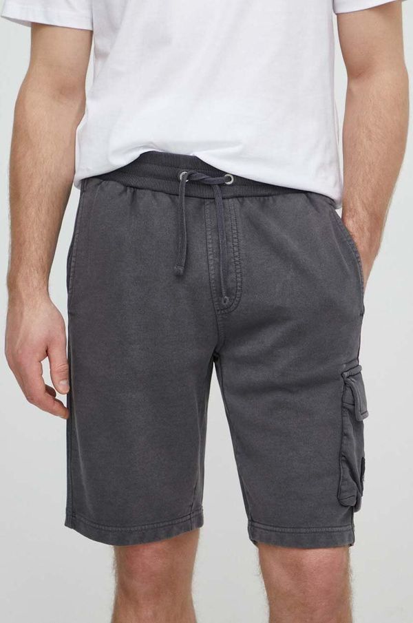 Calvin Klein Jeans Pamučne kratke hlače Calvin Klein Jeans boja: siva, J30J325137