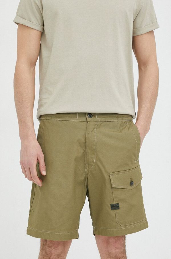 G-Star Raw Pamučne kratke hlače G-Star Raw boja: zelena