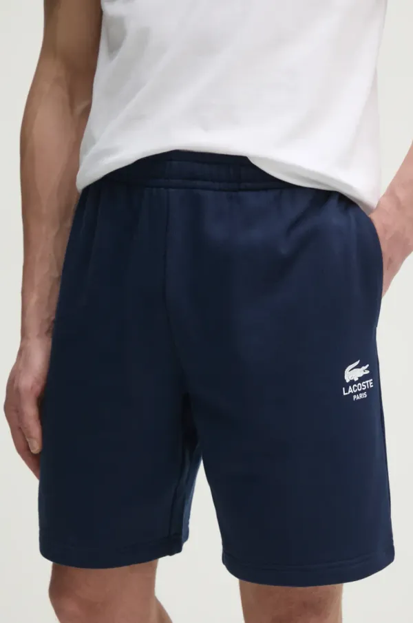 Lacoste Pamučne kratke hlače Lacoste boja: tamno plava, GH0990