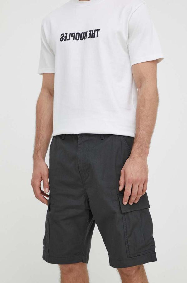 Levi's Pamučne kratke hlače Levi's boja: crna