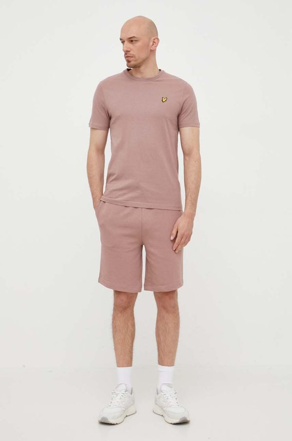 Lyle & Scott Pamučne kratke hlače Lyle & Scott boja: ružičasta