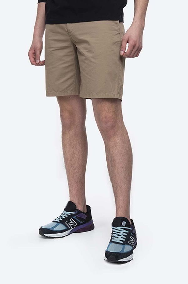 Norse Projects Pamučne kratke hlače Norse Projects Aros Light Twill Shorts boja: smeđa, N35.0237.0966-0966
