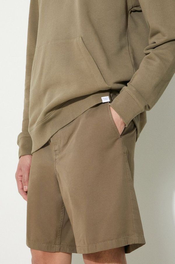 Norse Projects Pamučne kratke hlače Norse Projects Aros Regular Organic boja: zelena, N35.0597.8076