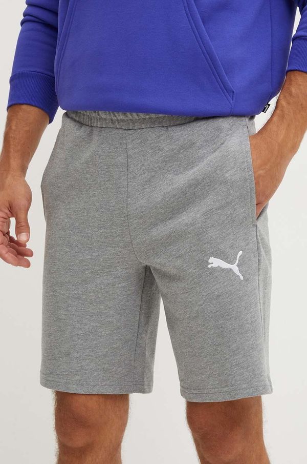 Puma Pamučne kratke hlače Puma boja: siva