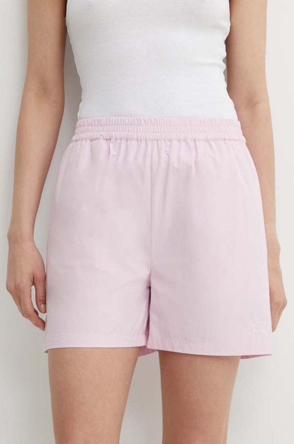 Resume Pamučne kratke hlače Résumé AllanRS Shorts boja: ružičasta, bez uzorka, visoki struk, 20180951