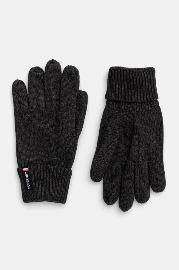 Superdry Pamučne rukavice Superdry boja: siva, M9310076A-VZ5