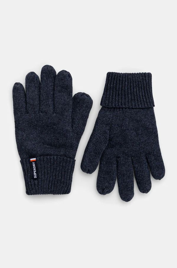 Superdry Pamučne rukavice Superdry boja: tamno plava, M9310076A-C2P