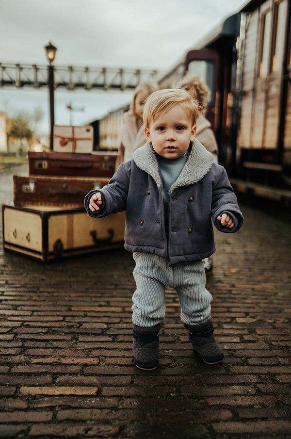 Donsje Pamučne tajice za bebe Donsje Luca Trousers bez uzorka, 4090300