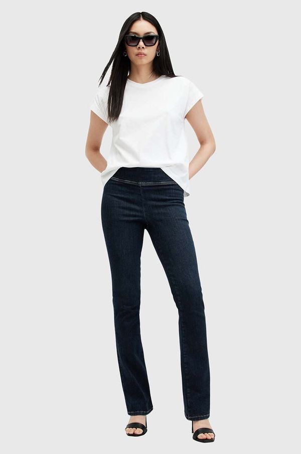 AllSaints Pamučne traperice AllSaints DANI SIZEME BOOTCUT boja: tamno plava, W007EC